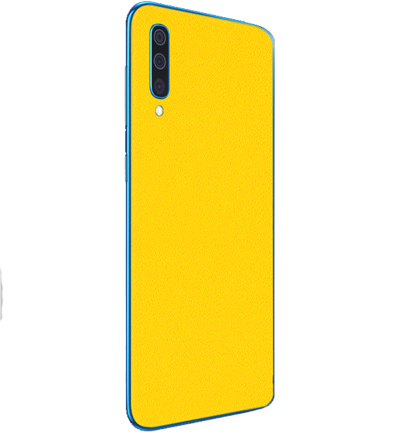 Samsung Galaxy A50 Skins & Wraps — Yellow Matte