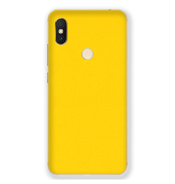 Redmi Y2 Skins & Wraps — Yellow Matte