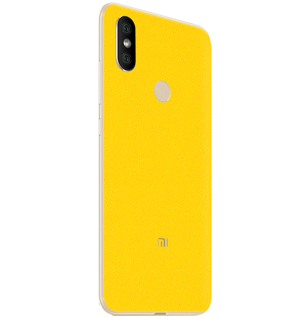 Mi A2 Lite Skins & Wraps — Yellow Matte