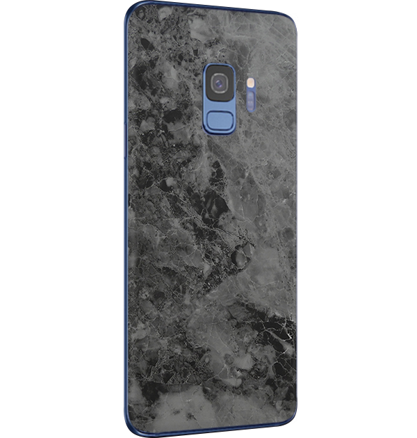 Samsung Galaxy S9 Skins & Wraps — Black Marble