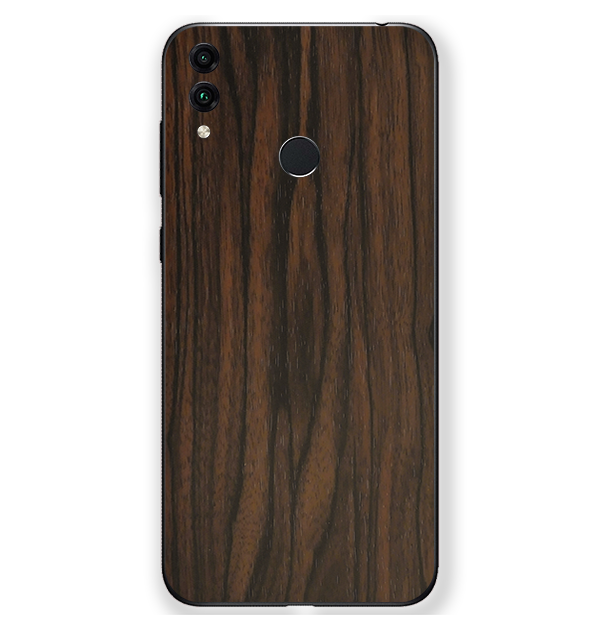 Honor 8C Skins & Wraps — Ebony Wood
