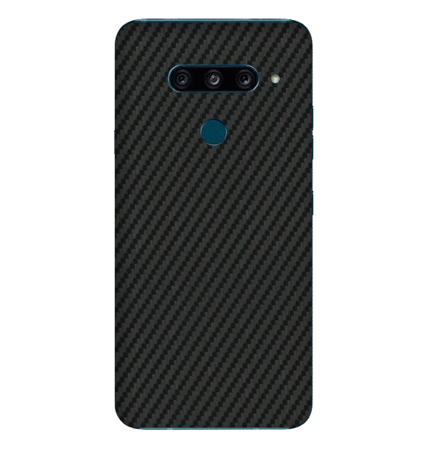 LG V40 ThinQ Skins & Wraps — Carbon Fiber Black