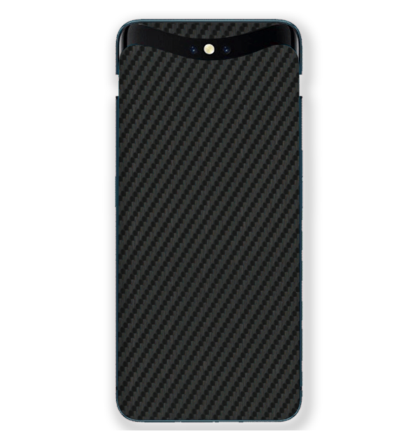 Oppo Find X Skins & Wraps — Carbon Fiber Black