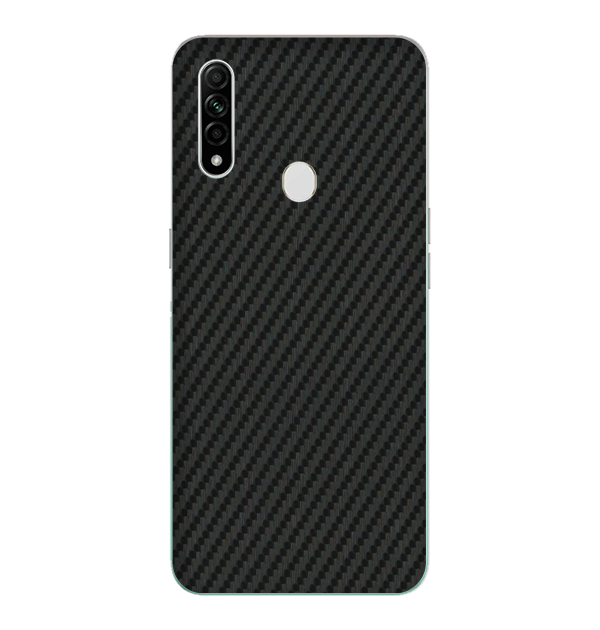 Oppo A31 (2020) Skins & Wraps — Carbon Fiber Black