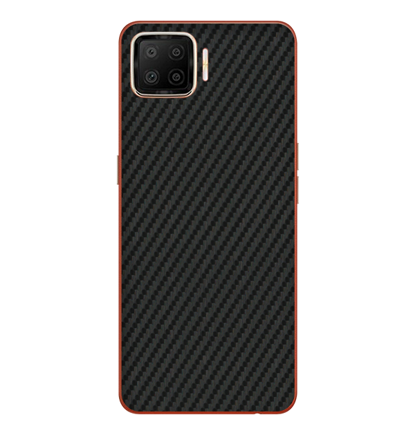 Oppo F17 Skins & Wraps — Carbon Fiber Black