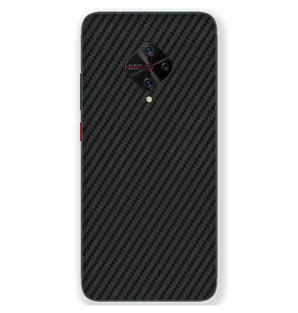 Vivo S1 Pro Skins & Wraps — Carbon Fiber Black