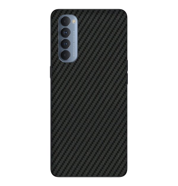 Oppo Reno 4 Pro Skins & Wraps — Carbon Fiber Black