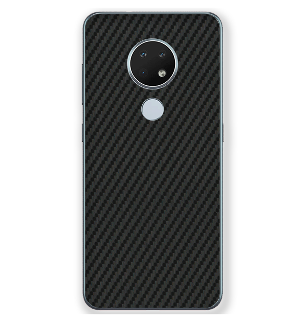 Nokia 6.2 Skins & Wraps — Carbon Fiber Black