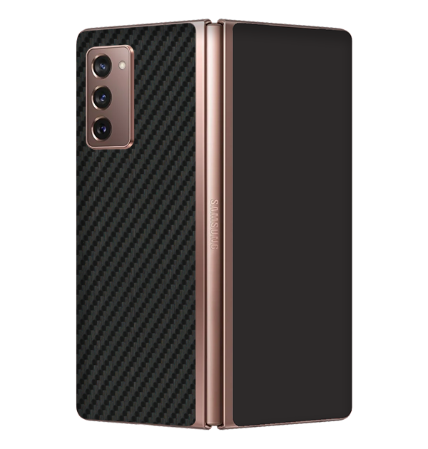 Samsung Galaxy Z Fold 2 Skins & Wraps — Carbon Fiber Black