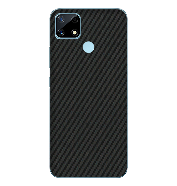 Realme Narzo 20 Skins & Wraps — Carbon Fiber Black