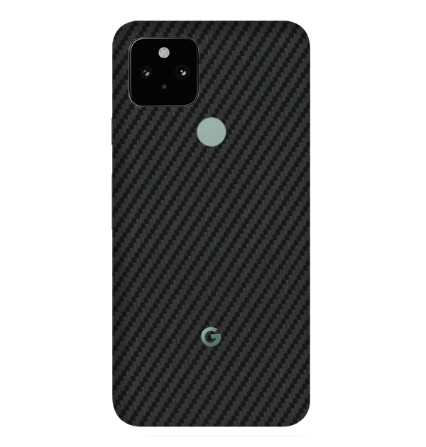 Google Pixel 5 Skins & Wraps — Carbon Fiber Black