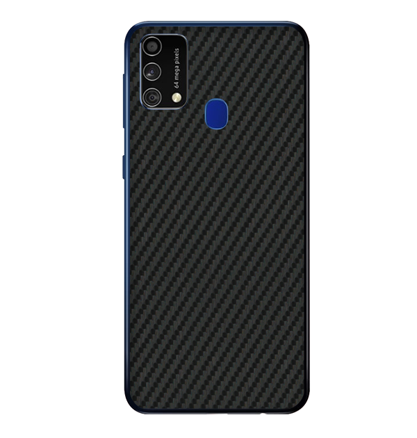 Samsung Galaxy F41 Skins & Wraps — Carbon Fiber Black