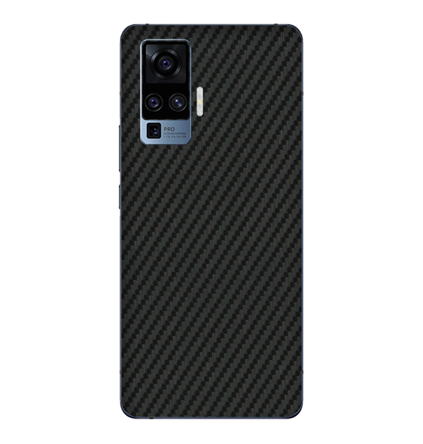 Vivo X50 Pro Skins & Wraps — Carbon Fiber Black