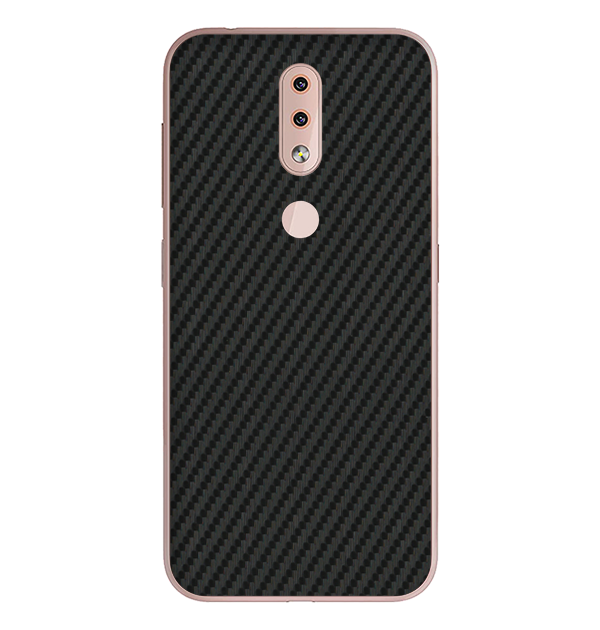 Nokia 4.2 Skins & Wraps — Carbon Fiber Black