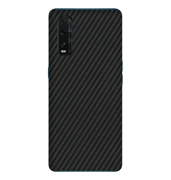 Oppo Find X2 Skins & Wraps — Carbon Fiber Black