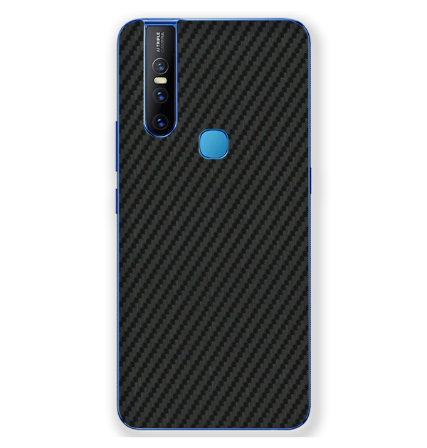 Vivo V15 Skins & Wraps — Carbon Fiber Black