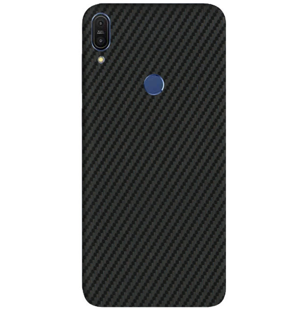 Asus ZenFone Max Pro M1 Skins & Wraps — Carbon Fiber Black