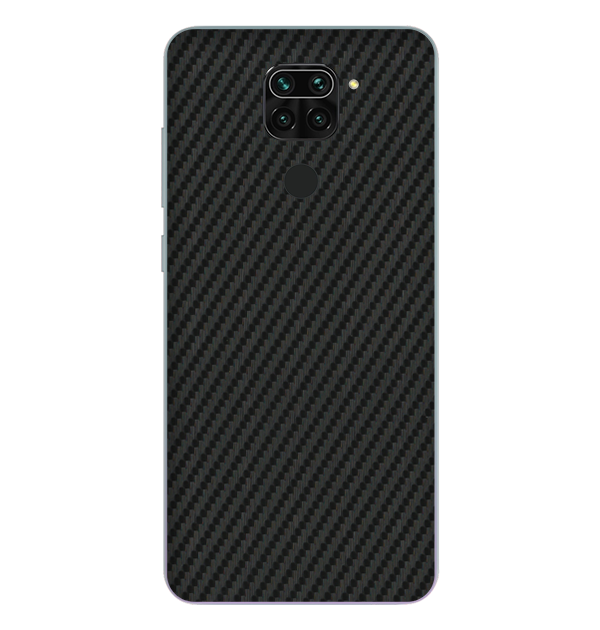 Redmi Note 9 Skins & Wraps — Carbon Fiber Black
