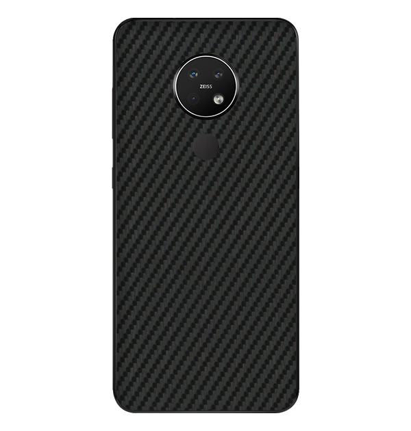 Nokia 7.2 Skins & Wraps — Carbon Fiber Black