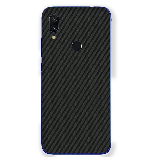 Redmi Y3 Skins & Wraps — Carbon Fiber Black