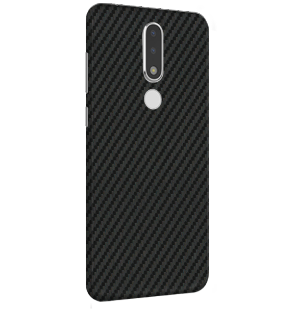 Nokia 6.1 Skins & Wraps — Carbon Fiber Black