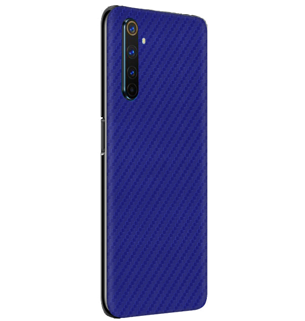 Realme XT Skins & Wraps — Carbon Fiber Blue
