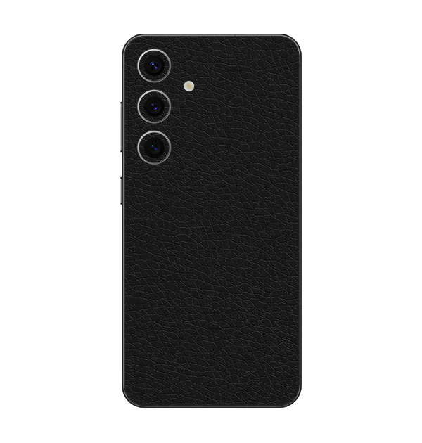 Samsung Galaxy S24 Plus Skins & Wraps — Black Leather