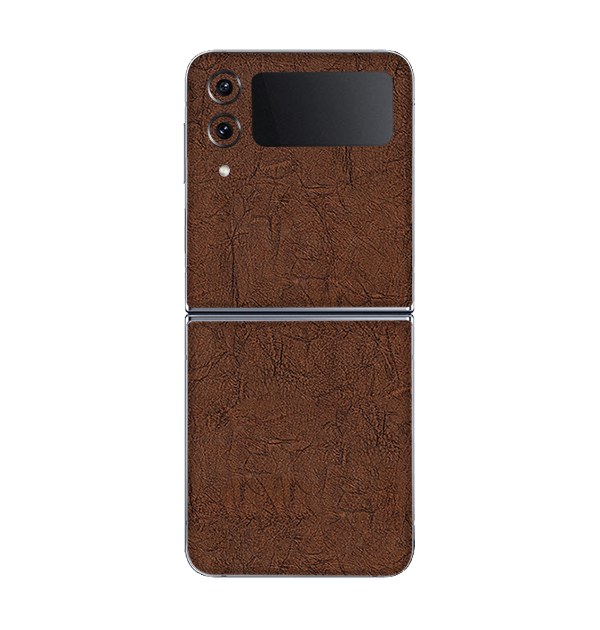Samsung Galaxy Z Flip 4 Skins & Wraps — Vintage Leather