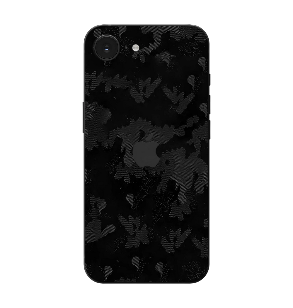 iPhone 16e Skins & Wraps — Black Shadow