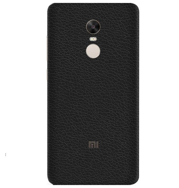 Redmi 5 Plus Skins & Wraps — Black Leather