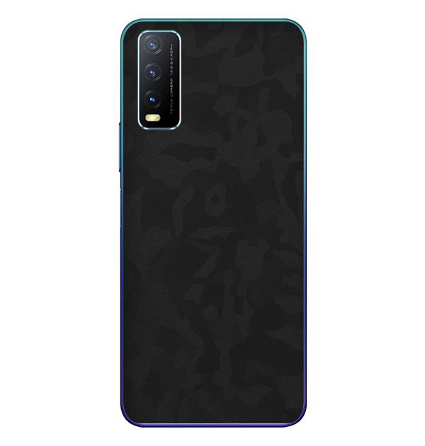 Vivo Y20i Skins & Wraps — Black Camo