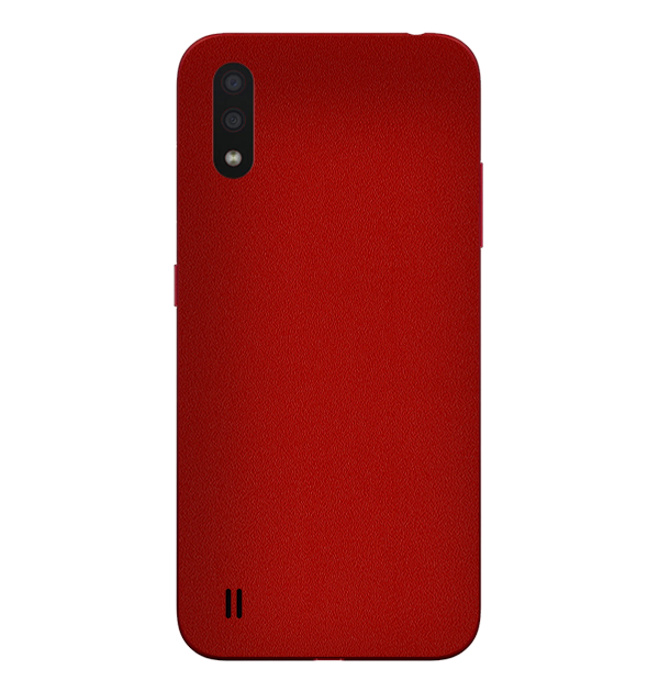 Samsung Galaxy M01 Skins & Wraps — Red Matte
