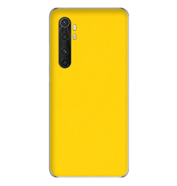 Mi Note 10 Lite Skins & Wraps — Yellow Matte