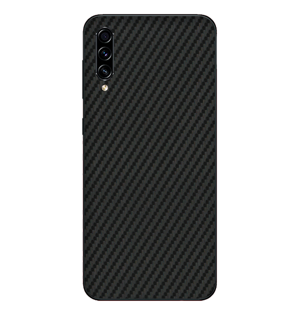 Samsung Galaxy A70S Skins & Wraps — Carbon Fiber Black