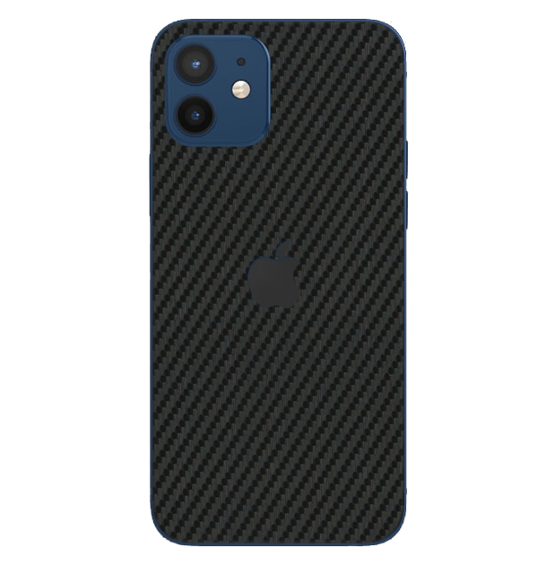 iPhone 12 Mini Skins & Wraps — Carbon Fiber Black