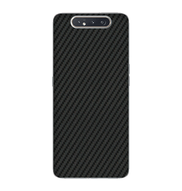 Samsung Galaxy A80 Skins & Wraps — Carbon Fiber Black