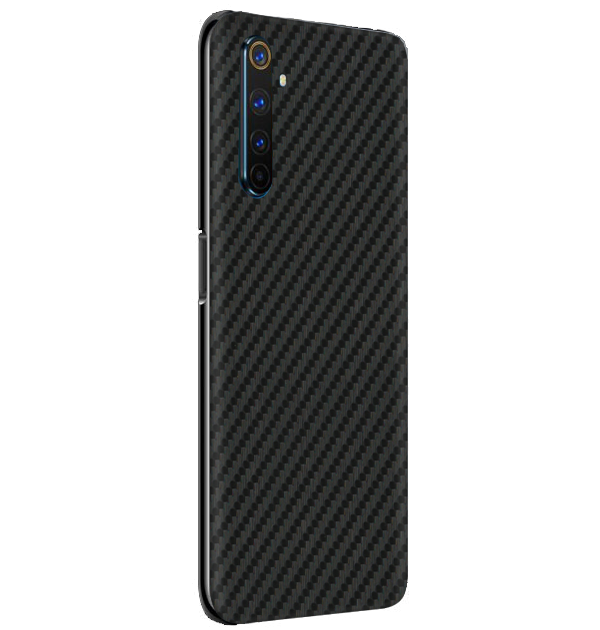 Realme 6 Pro Skins & Wraps — Carbon Fiber Black