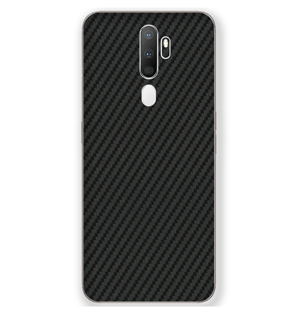 Oppo A5 Skins & Wraps — Carbon Fiber Black