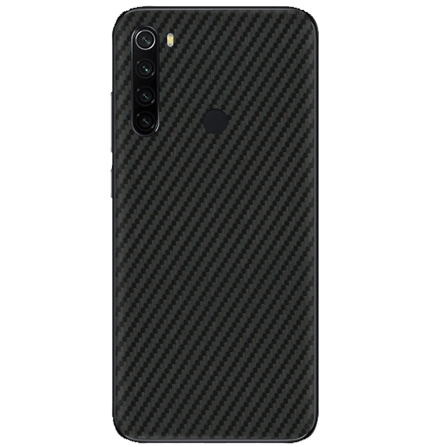 Redmi Note 8 Skins & Wraps — Carbon Fiber Black
