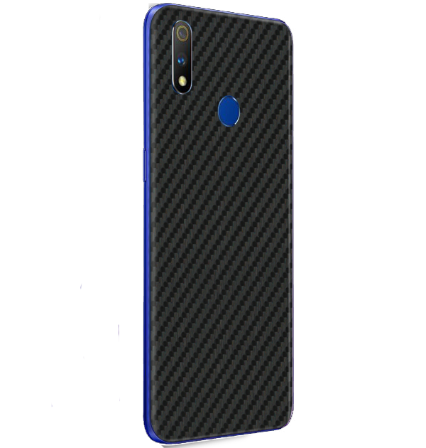 Realme 3 Pro Skins & Wraps — Carbon Fiber Black