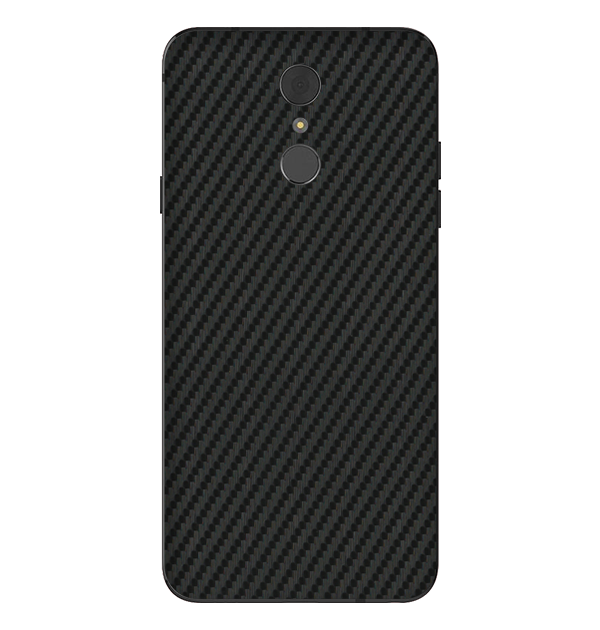 LG Q7 Skins & Wraps — Carbon Fiber Black
