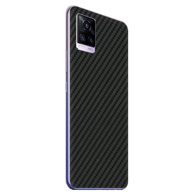 Vivo V20 Skins & Wraps — Carbon Fiber Black