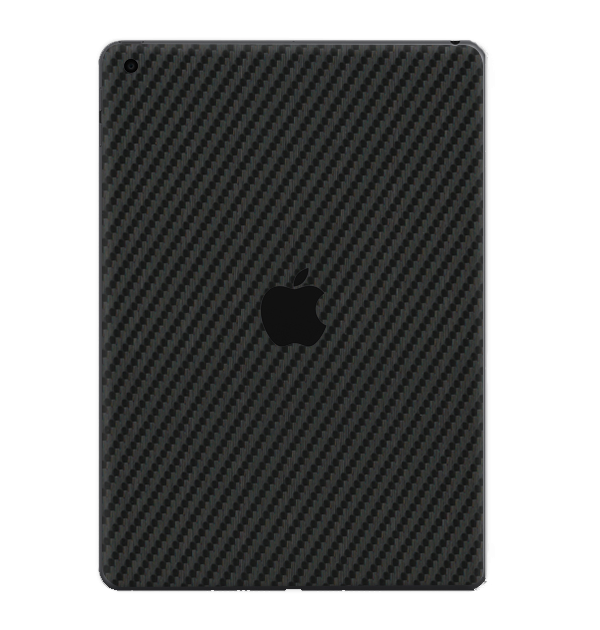 iPad 2019 Skins & Wraps — Carbon Fiber Black