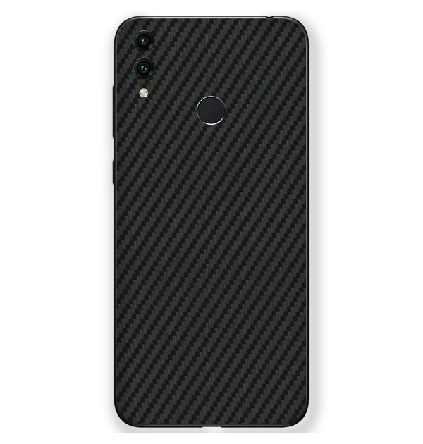 Honor 8C Skins & Wraps — Carbon Fiber Black