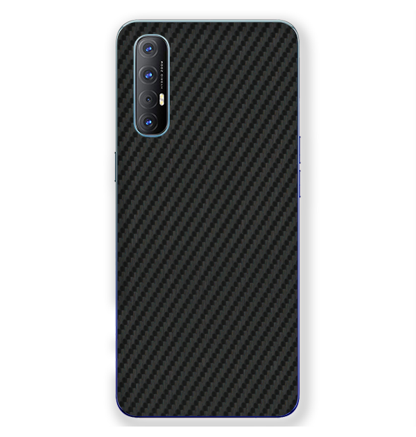 Oppo Reno 3 Pro Skins & Wraps — Carbon Fiber Black