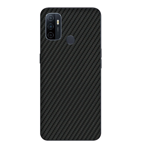 Oppo A53 Skins & Wraps — Carbon Fiber Black