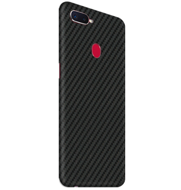 Oppo F9 Pro Skins & Wraps — Carbon Fiber Black
