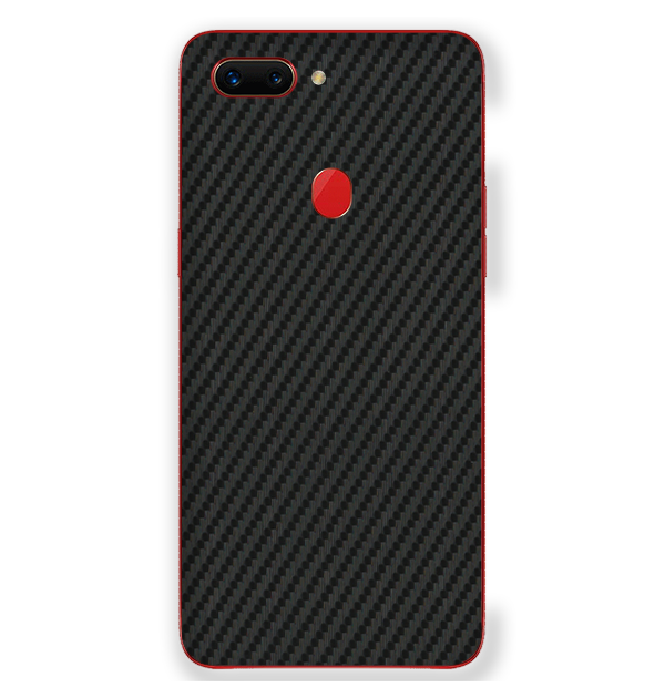 Oppo R15 Pro Skins & Wraps — Carbon Fiber Black
