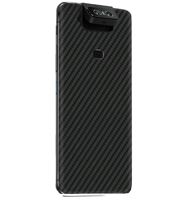 Asus ZenFone 6z Skins & Wraps — Carbon Fiber Black
