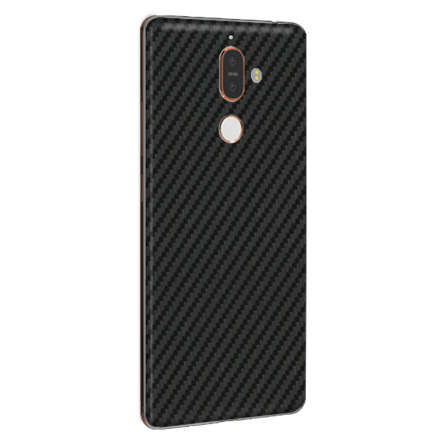 Nokia 7 Plus Skins & Wraps — Carbon Fiber Black